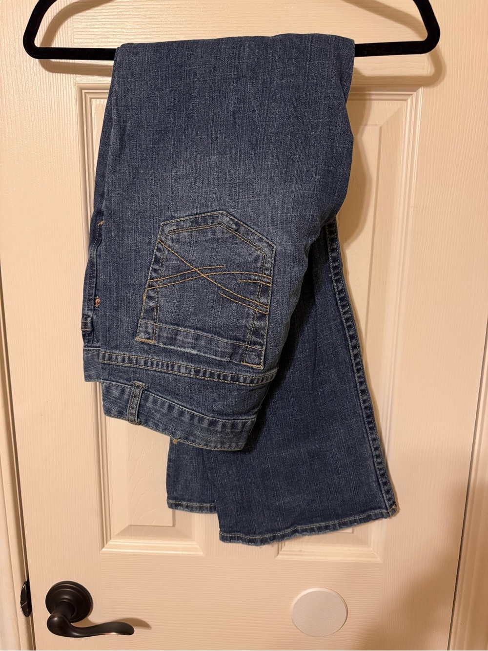 Aeropostale women’s Bootcut Jeans in Dark Blue Denim
